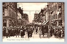 Toronto Canada, Crowded Yonge Street Looking North, Souvenir Vintage Postcard picture
