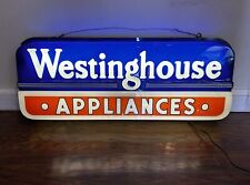Vintage 1940s Westinghouse Appliances Hard Plastic Lighted Sign picture
