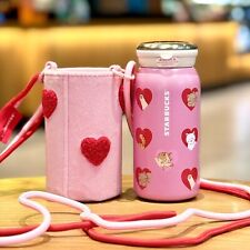 US stock 2024 China Starbucks Valentine's Day Pink Cat 12oz Cup authentic picture