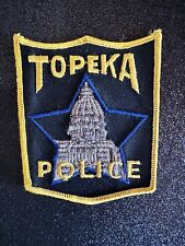 Topeka Police Dept Shoulder Patch KS (1970s Issue) ~ Vintage ~ Excellent Cond picture