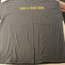 Harley Davidson Tshirt  3XL Take A Dam Ride - Leather Man Bagnell Dam LakeOzarks picture