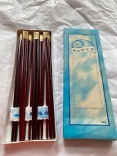 8 Pairs of Vintage Chopsticks in Original Box picture
