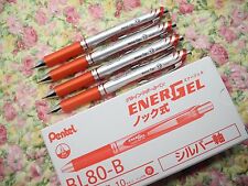 12pcs Pentel Ener Gel BL80 1.0mm roller ball pen super smooth RED picture