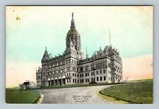 Hartford CT-Connecticut, State Capitol Looking North Vintage Souvenir Postcard picture