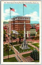 Vtg Easton Pennsylvania PA Centre Square Soldier & Sailors Monument Postcard picture