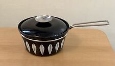 5 Cup Catherine Holm Norway Black Lotus  Covered Sauce Pan MCM picture