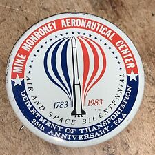 1983 Mike Monroney Aeronautical Center Pin Button Dept. of Transportation picture