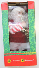 Traditional Christmas Display Figure Santa Dancing Musical Saxophone Sku 83745 picture