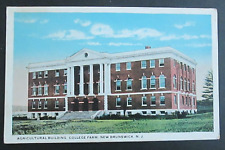 Agricultural Building College Farm New Brunswick NJ Unposted Pre Linen Postcard picture