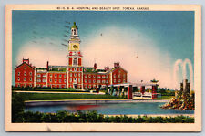 Vintage Postcard KS Topeka B. A. Hospital Beauty Spot Linen picture