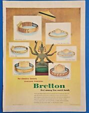 1948 Bretton first among fine watch bands Vintage 1940's Magazine Print Ad picture