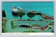 Bar Harbor ME-Maine, Bar Harbor Ferry Terminal, Antique, Vintage Postcard picture