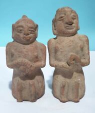 Museam Qulity Very Antique Pair King & Queen Induss Valley Terccotta Era Statues picture