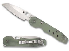 New Spyderco Smock Natural Jade G10 /M4 Satin /C240GM4P /Discontinued Exclusive picture