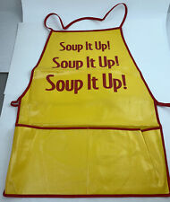 RARE Vintage McDonald's Yellow Soup It Up Employee Uniform Apron - Brand New picture