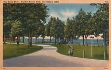 Postcard OH Cleveland The Lake Drive Euclid Beach Park Linen Vintage PC e4330 picture