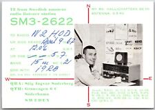 1967 QSL Radio Card Code SM3-2622 Siderhamn Sweden Amateur Station Postcard picture