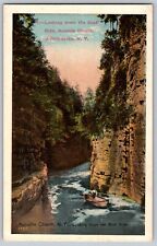 Postcard Ausable Chasm Looking Down The Boat Ride Adirondacks New York C11 picture