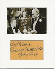 Edward Everett Horton ziegfeld girl signed genuine authentic autograph AFTAL COA picture