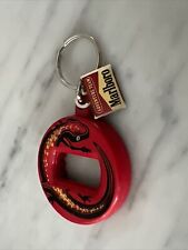 Vintage Red Marlboro Gecko Lizard Bev Key Bottle Opener Key Ring Chain picture