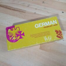 Vintage Vis-Ed German Vocabulary Cards 1000 Educational Language Word Flashcards picture