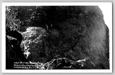 Cannon Beach Oregon Rock Climbers ID'd Haystack Rock RPPC Photo Postcard c1920's picture
