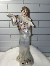 Collectibles Vintage 70s Porcelain Figurine Violinist Kyiv Marked Original Girl picture