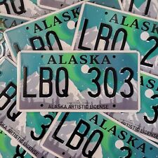 ALASKA License Plate 🔥FREE SHIPPING🔥 1 ~ ARTISTIC DARK w/RANDOM LETTERS & #'S picture