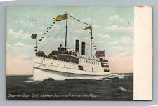 Steamer Cape Cod Provincetown Boston Massachusetts Postcard Antique picture