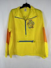 Disney Pixar Inside Out Windbreaker Coat Womens Plus Size 1X Yellow Graphic New  picture