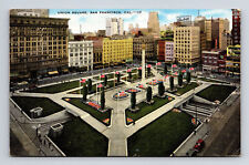 c1954 Union Square San Francisco California CA Postcard picture