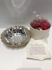 Avon Hudson Manor Collection Silver Plated Dish And Sachet 1978 NIB picture