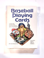 VINTAGE 1989 BASEBALL NOVELTY PLAYING CARDS picture