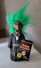Vintage Halloween Pocket Screamer Green Hair Witch NWT Scary Untested picture