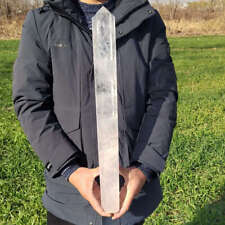 5.35lb Natural Clear Quartz Obelisk Energy Cystal Point Wand Tower Reiki Healing picture