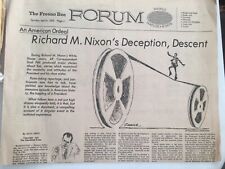 The Fresno Bee April 6, 1975 Pres. Richard Nixon Watergate Scandal Newspaper picture