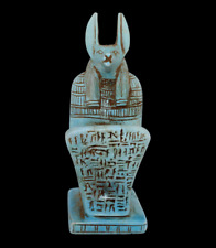 HANDMADE RARE ANCIENT EGYPTIAN ANTIQUE ANUBIS Set Statue -Egypt History picture