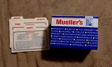 Vintage Mueller's Metal Recipe Box XIII Olympic Winter Games Lake Placid 1980 picture