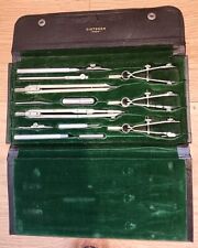 Vintage Dietzgen Drafting Set & Case 1086S 14 pieces Compass Drawing Tools picture