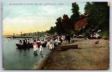 Edgewater Bathing Beach c1900's Cleveland Ohio OH Vintage Postcard picture