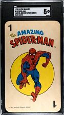 1978 Milton Bradley Marvel Super-Heroes Amazing Spider-Man - SGC 5 - Pop 2 picture