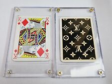 Louis Vuitton Lot of 2 Vintage Monogram Playing Cards - King Jack Diamonds - COA picture