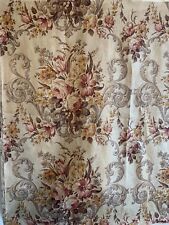 Beautiful 1930s French Printed Linen Floral Fabric (2209) picture