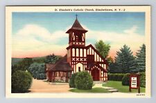 Elizabethtown NY-New York, St Elizabeth's Catholic Church, Vintage Postcard picture