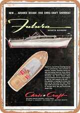 METAL SIGN - 1956 Chris Craft Showboat Futura Sports Express Vintage Ad picture