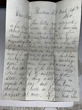 Antique 1866 Letter to CA from Providence RI: Took Charge of American Brass Band picture