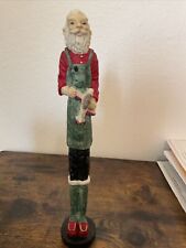 11.5in Vintage Antonio Vitali - Santa Claus Maker Pencil Figurine Tall picture
