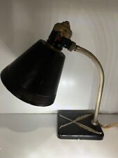 VINTAGE “CHASE USA” PETITE DESK LAMP Black Brass, Feathers￼, Original condition￼ picture