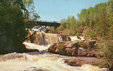 Duluth Minnesota MN, Gooseberry State Park Fishing Swimming Vintage Postcard picture