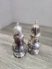 Vtg W.B. Mfg Co. Silver Plated  Salt And Pepper Shakers #3851 picture